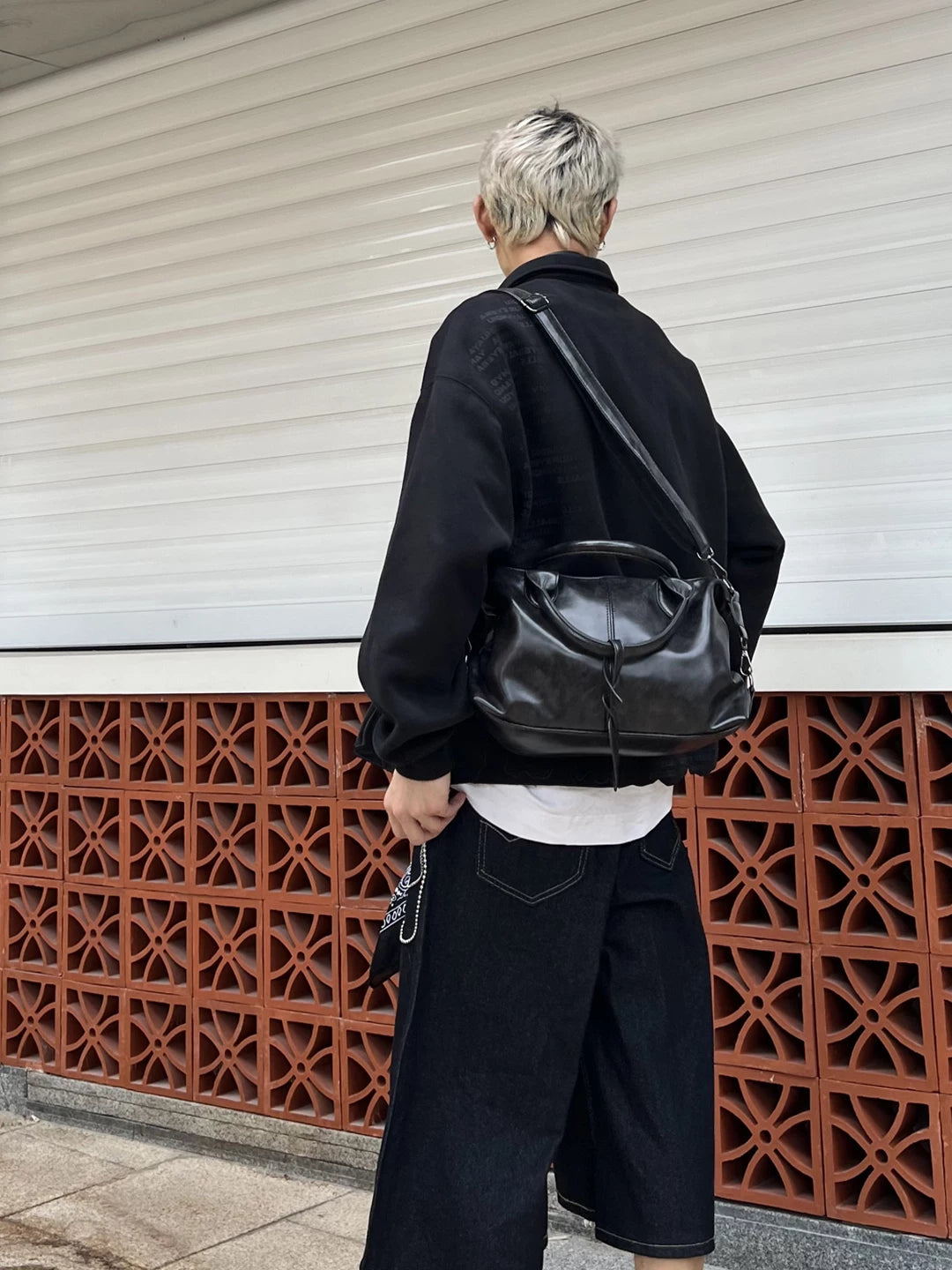 Midnight Transit Leather Weekender