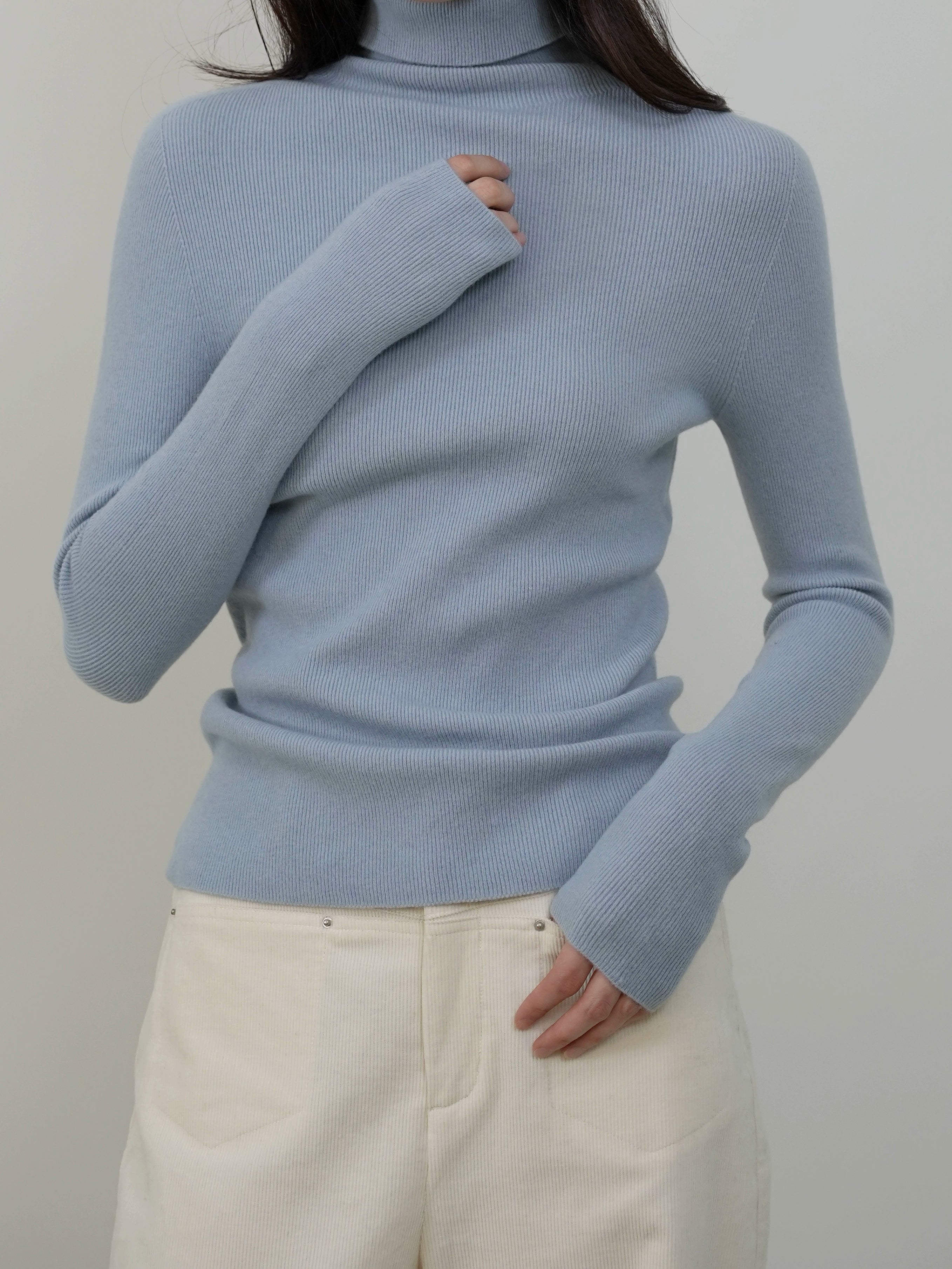 Mock Neck Knit Sweater