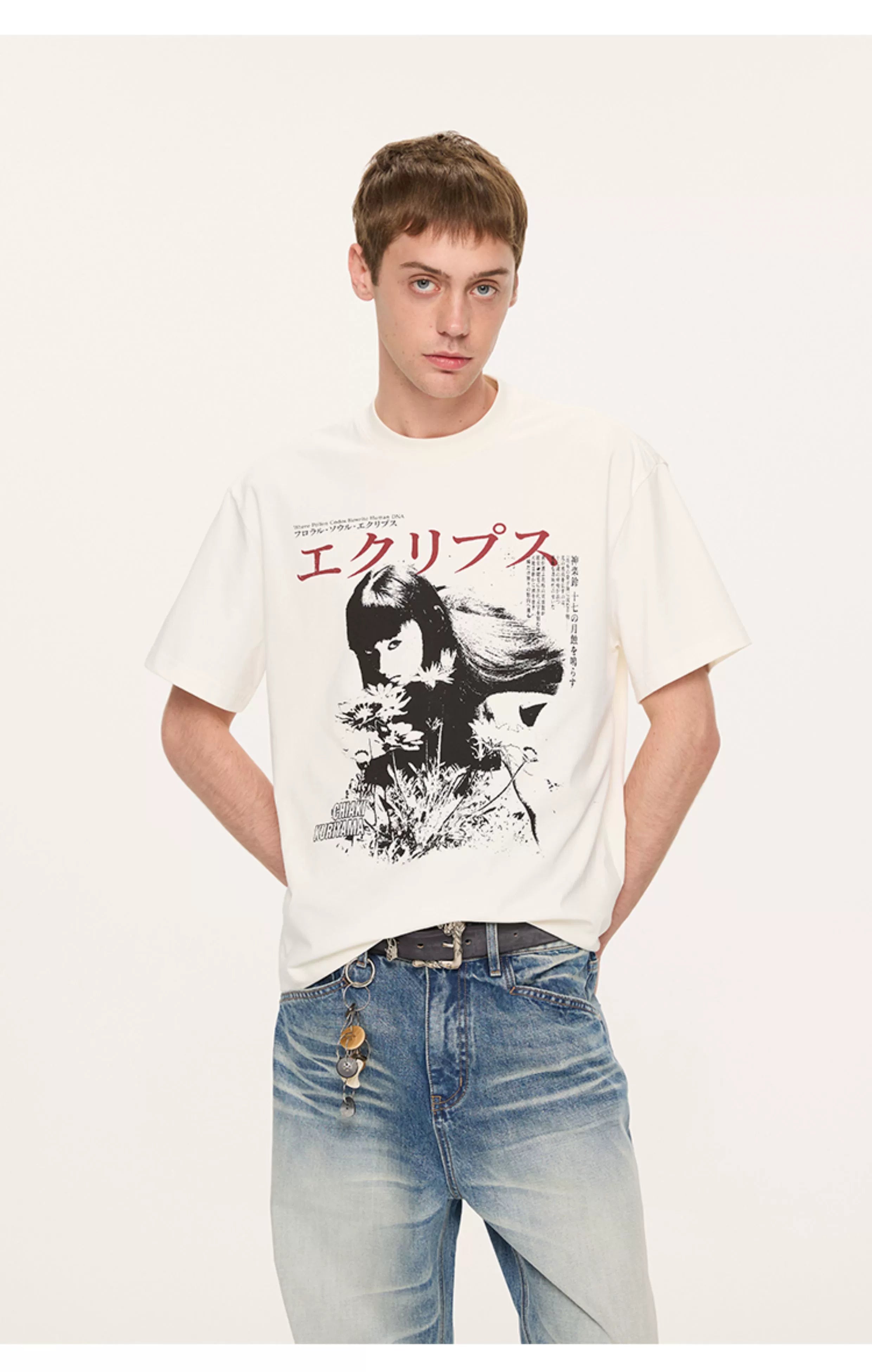 Japanese Graphic Print T-Shirts