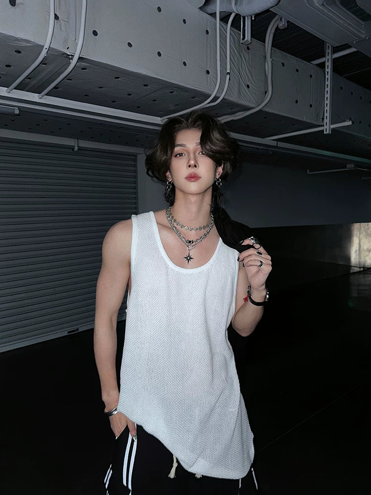 Railway Drift Mesh Drape Tank