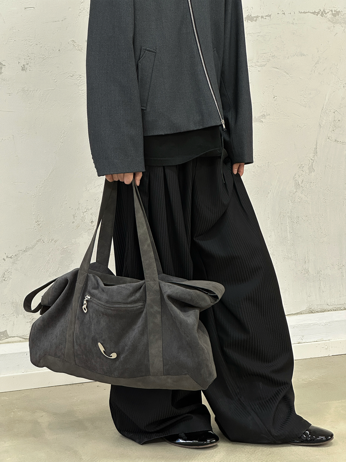 Slouchy Washed Canvas Hobo Bag