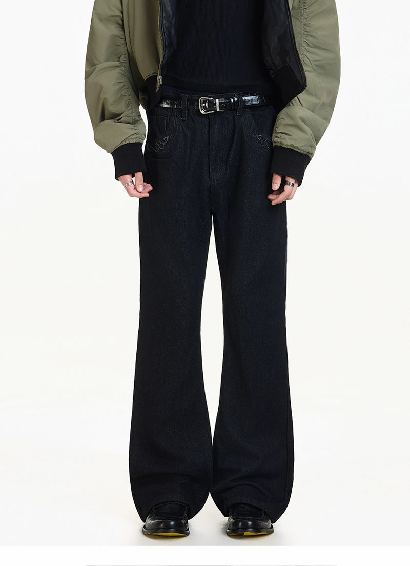 Midnight Aegis Wide Jeans