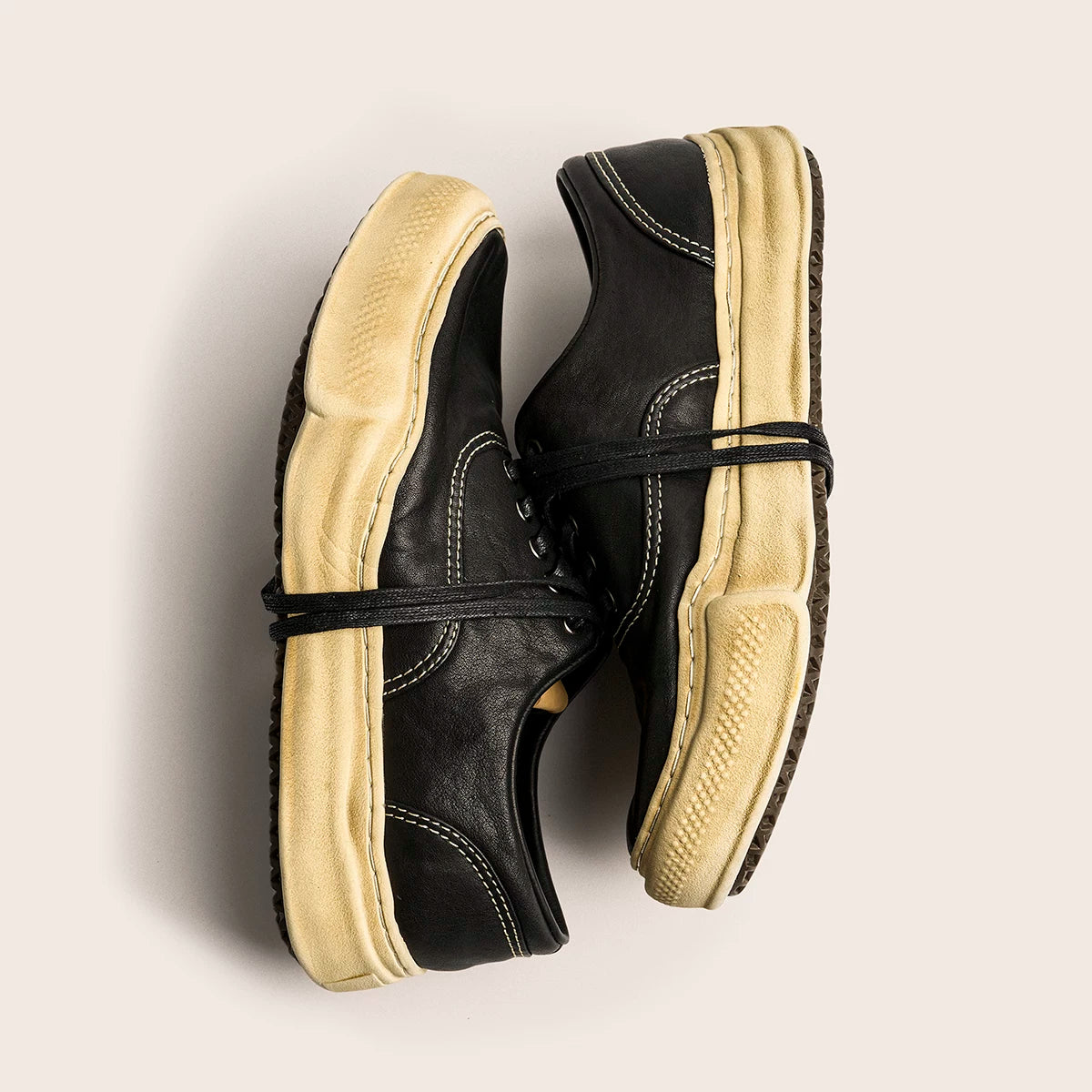 Distressed Washed Sneakers Retro Dissolved Shoes
