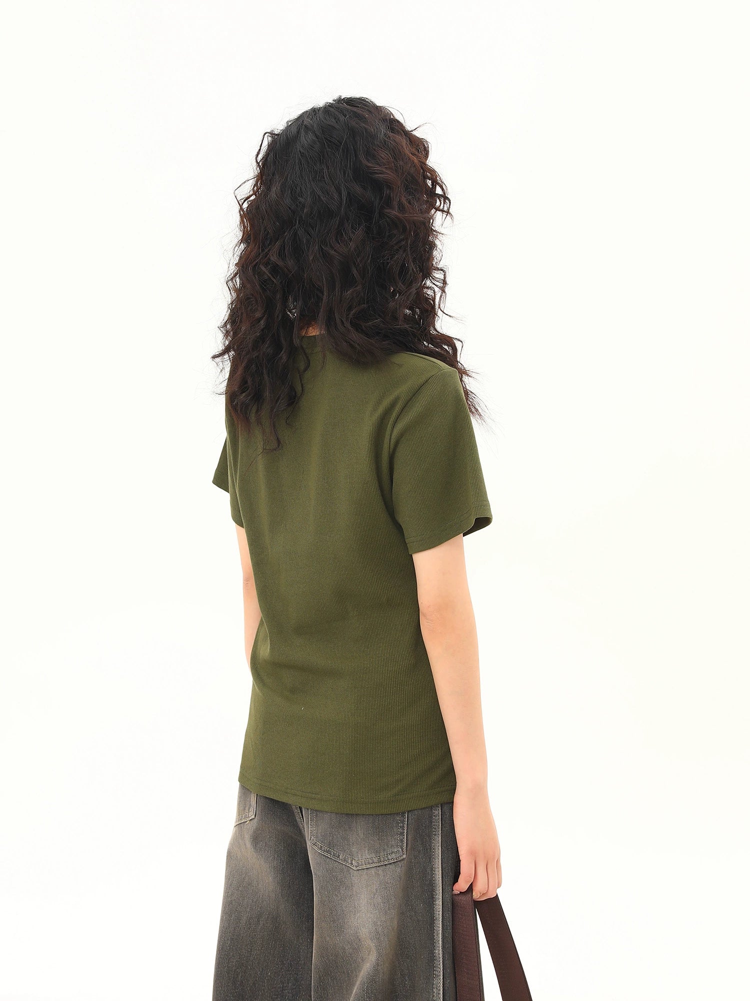 Olive Green Graphic Festival Tee