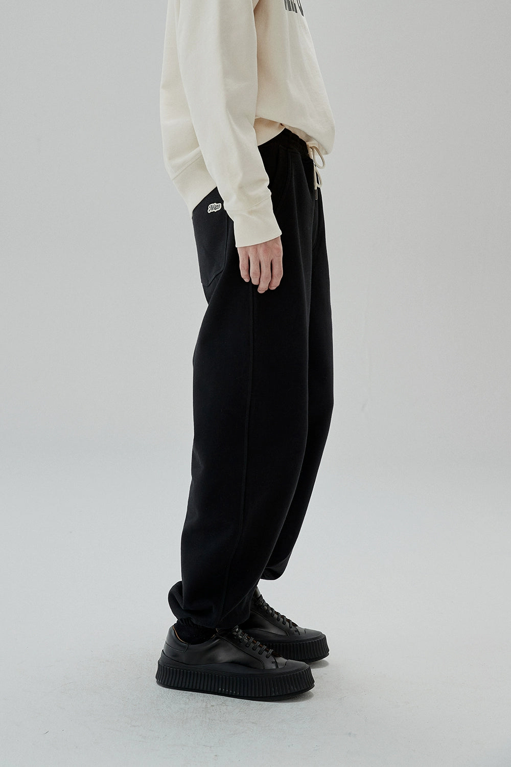 Full Zip Hooded Sweatshirt & Straight Leg Cuffed Pants Set