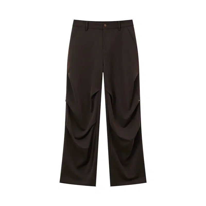 Flowing Solid Color Pants - chiclara