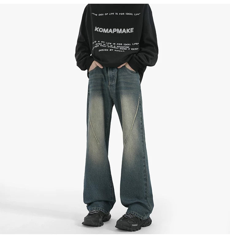 Sunfade Arc Flare Denim Pants