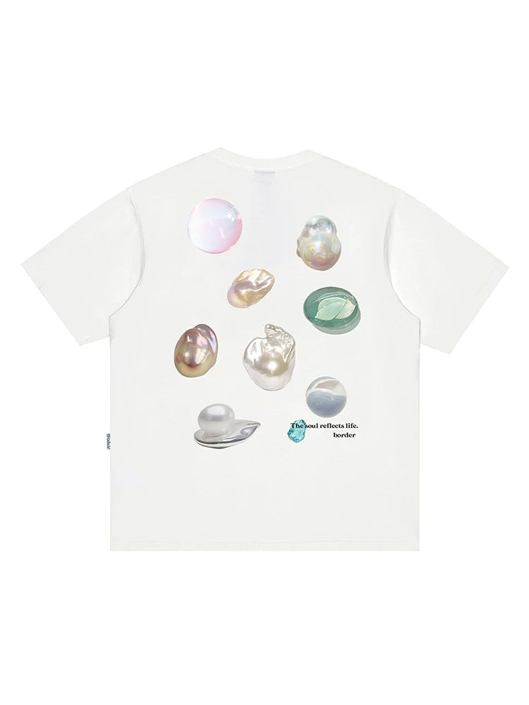 Pearl Embellished Tee - chiclara