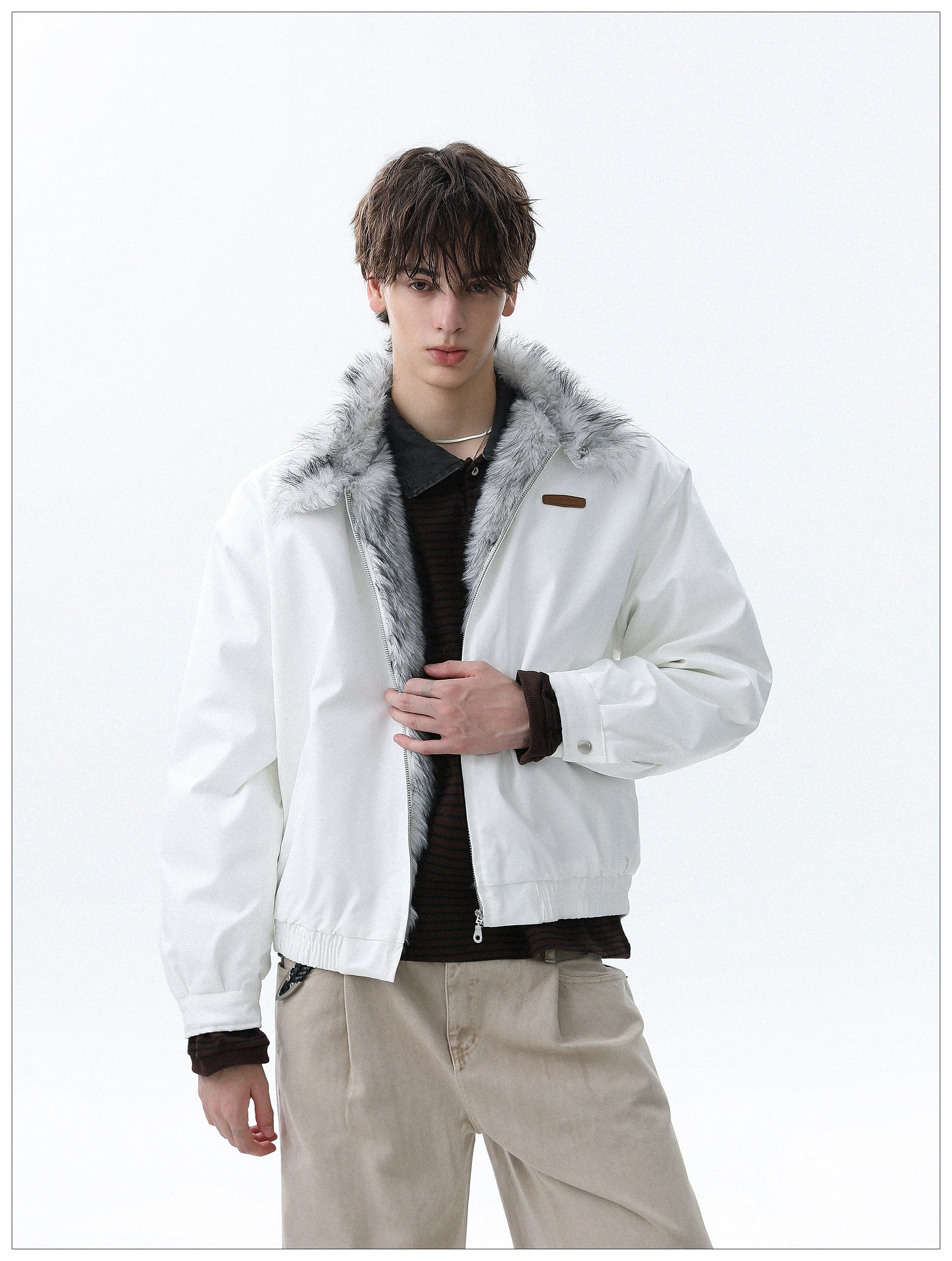 Frost Edge Faux Fur Lined Jacket