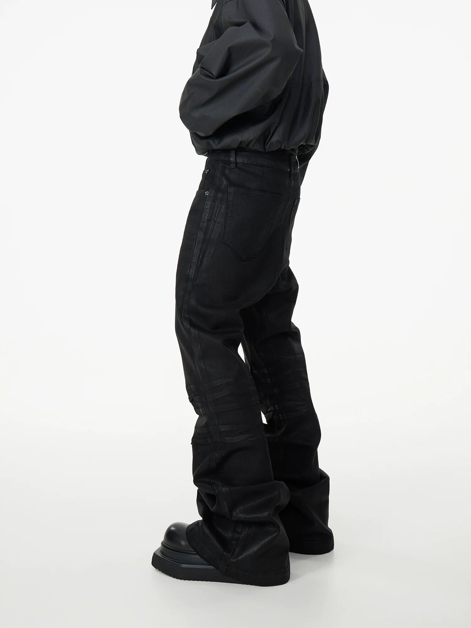 Midnight Stacked Panel Denim Jeans