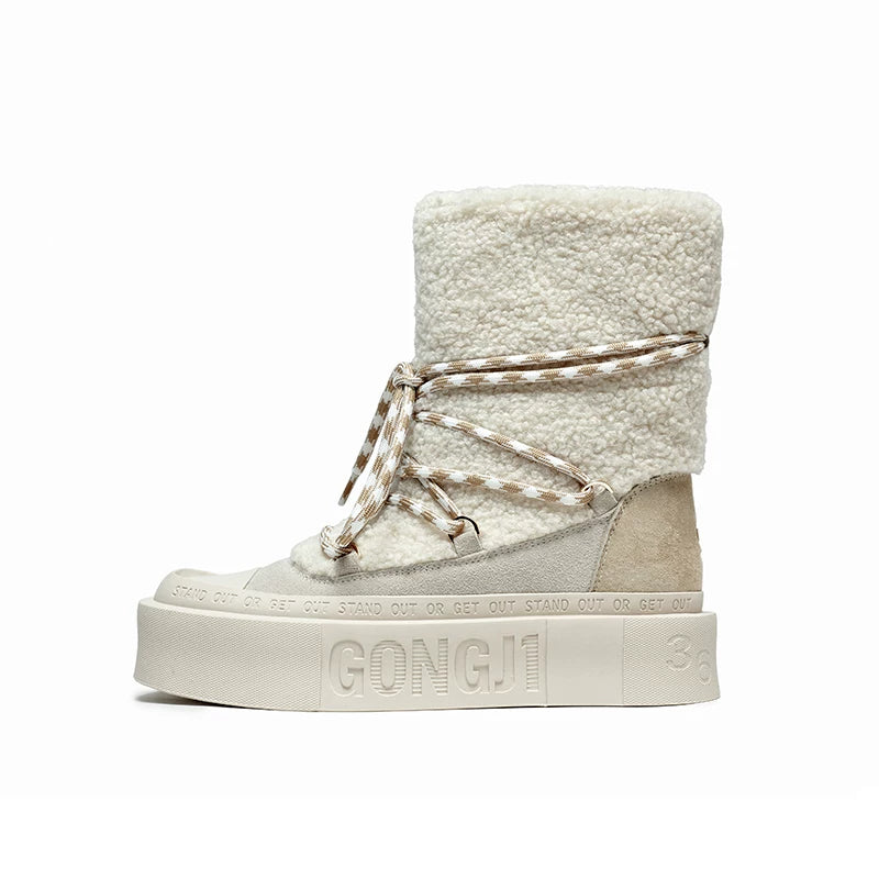 Snowbound Sherpa Platform Boots