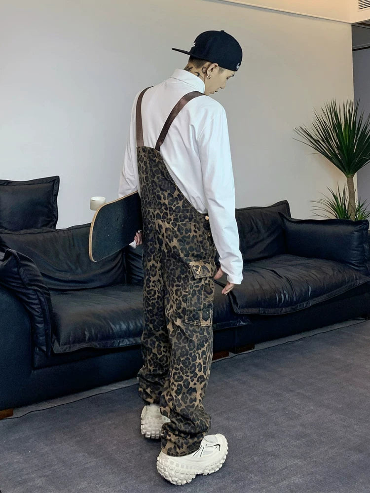 Wildtrack Leopard Print Skate Overalls