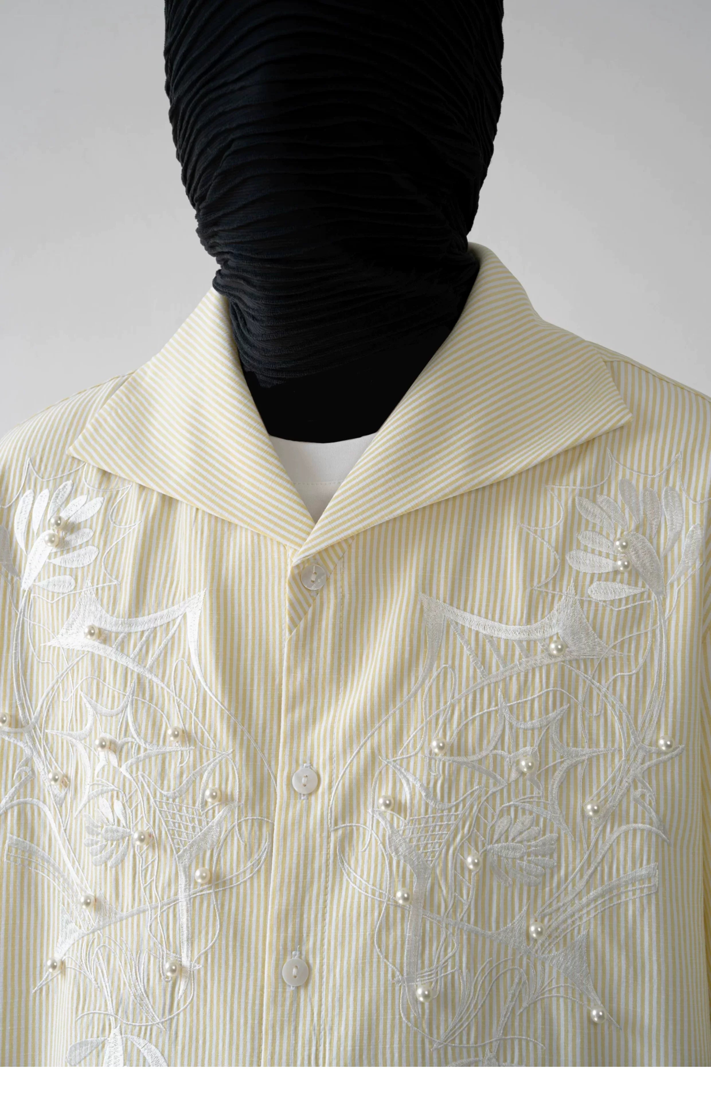 Lemon Veil Embroider Camp Shirt