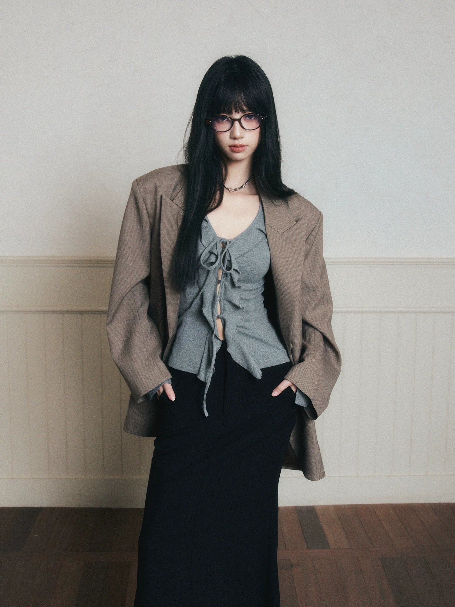 Midnight Muse Tie-Front Cardigan