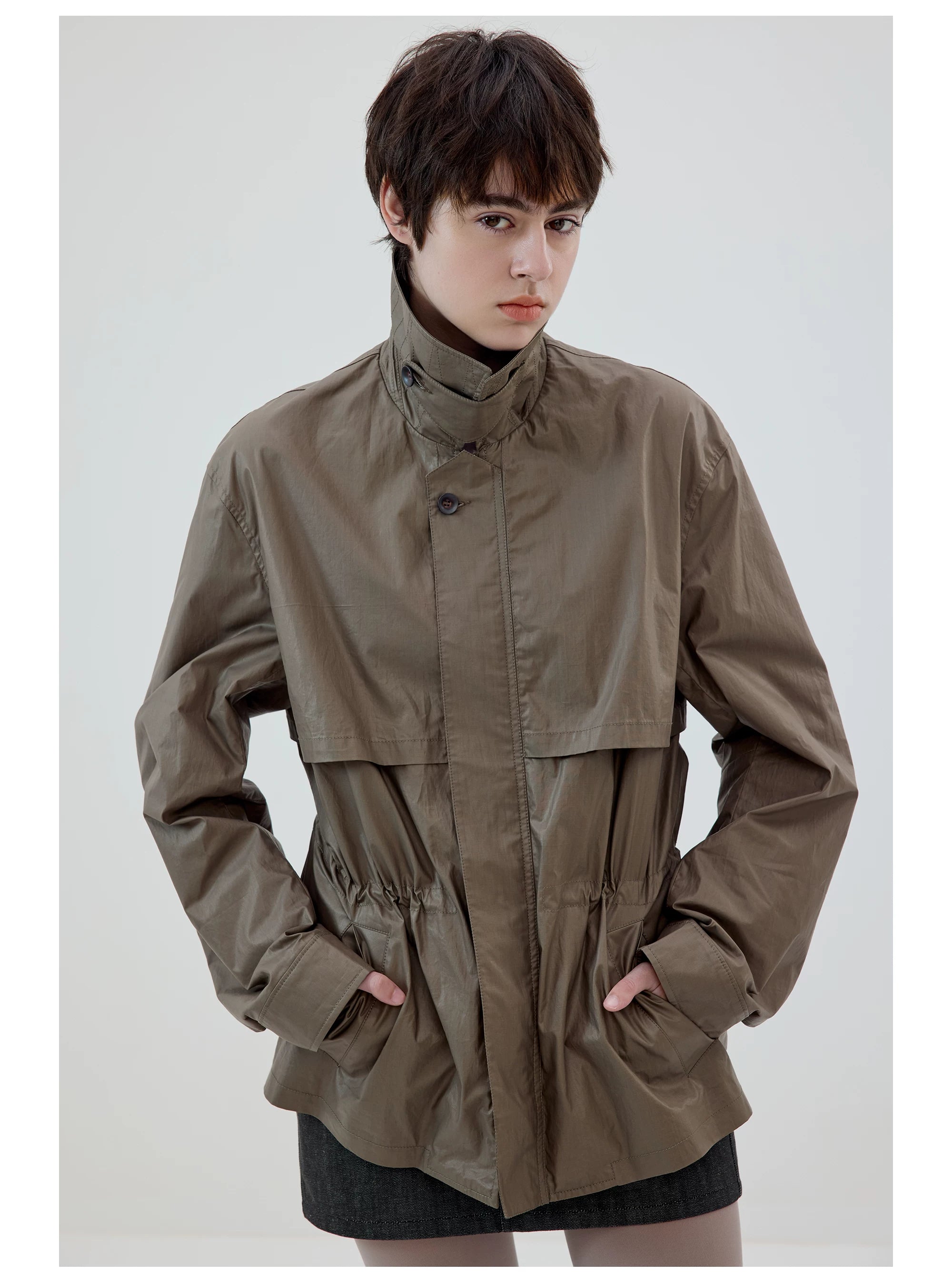 Stormcove Cinch-Waist Utility Jacket
