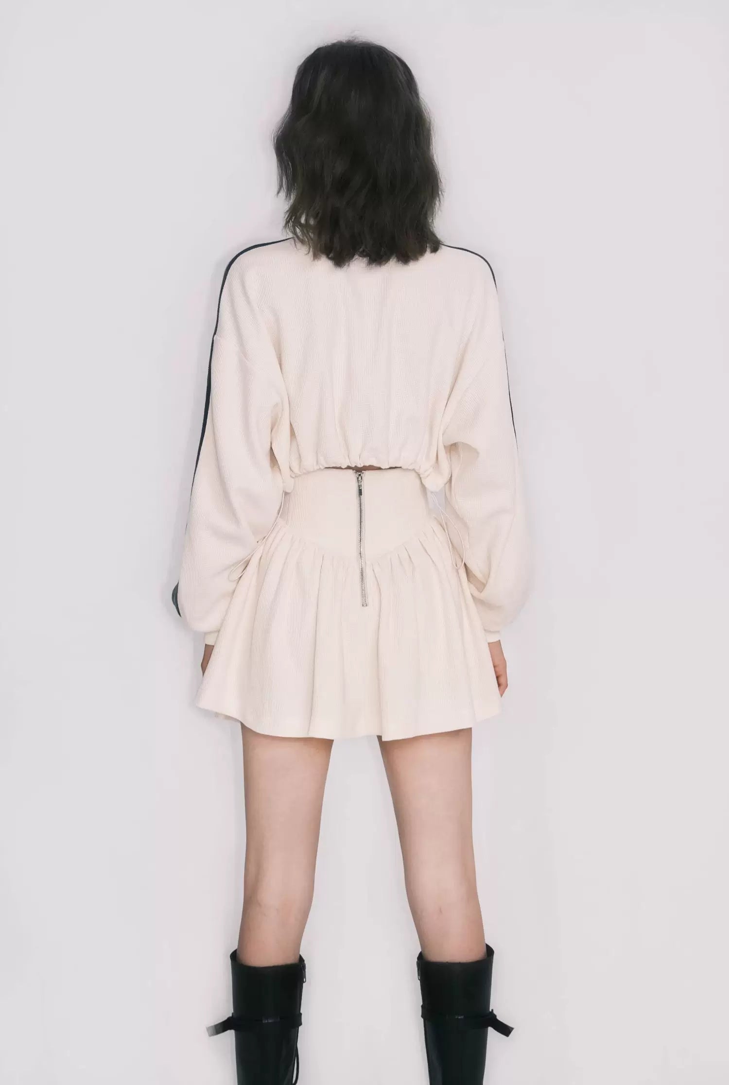 Courtside Meringue Zip Jacket