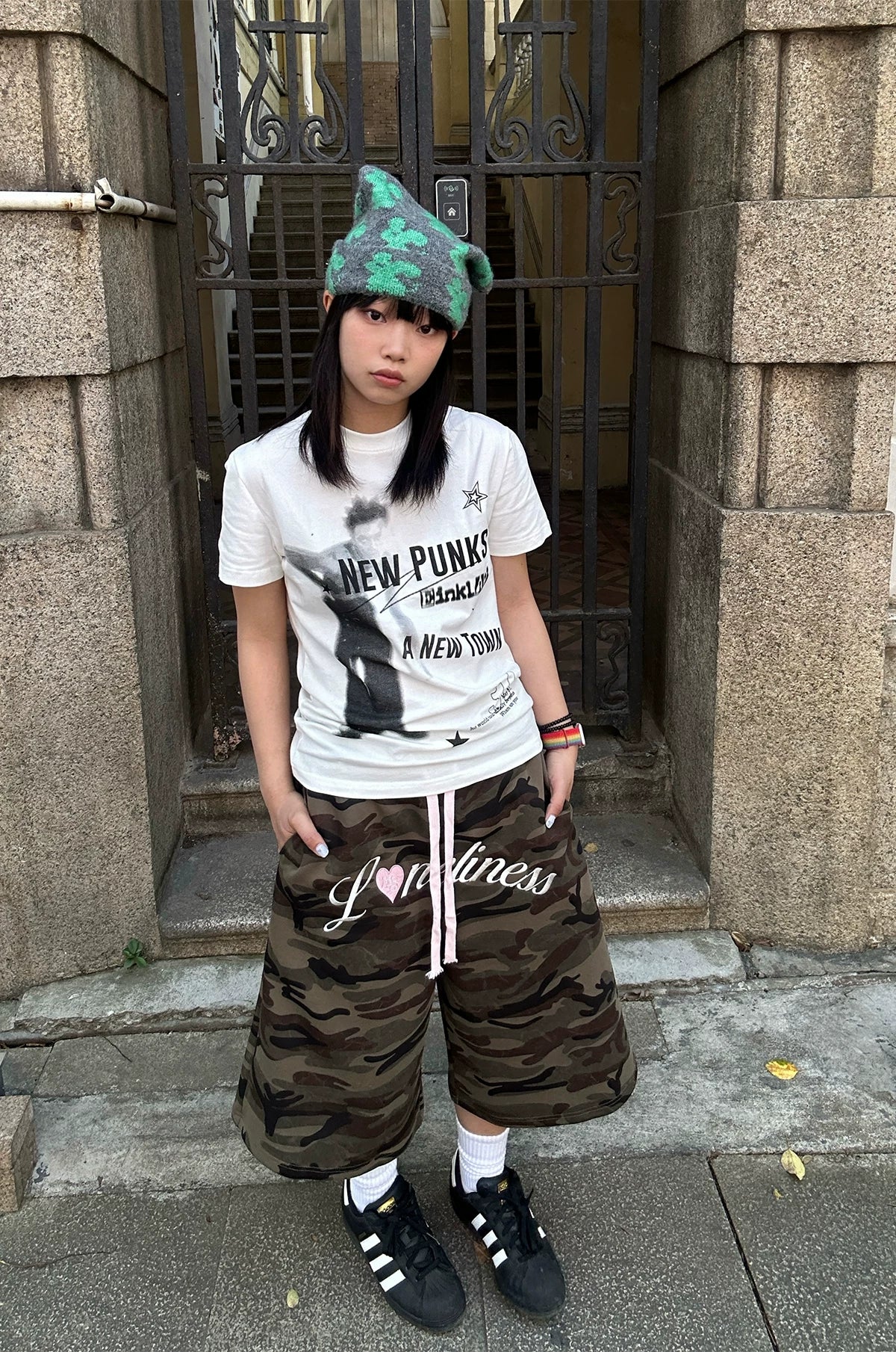 Lonely Hearts Camo Jersey Shorts