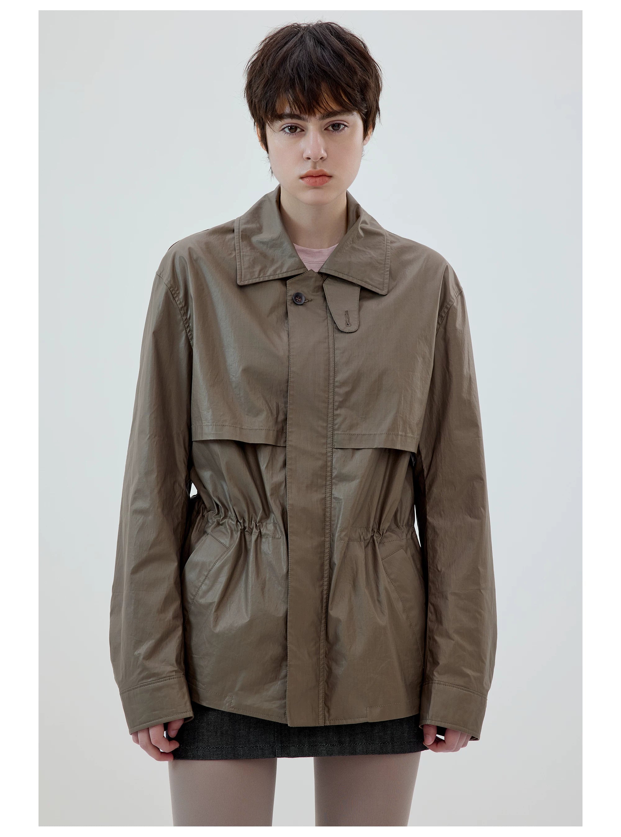 Stormcove Cinch-Waist Utility Jacket