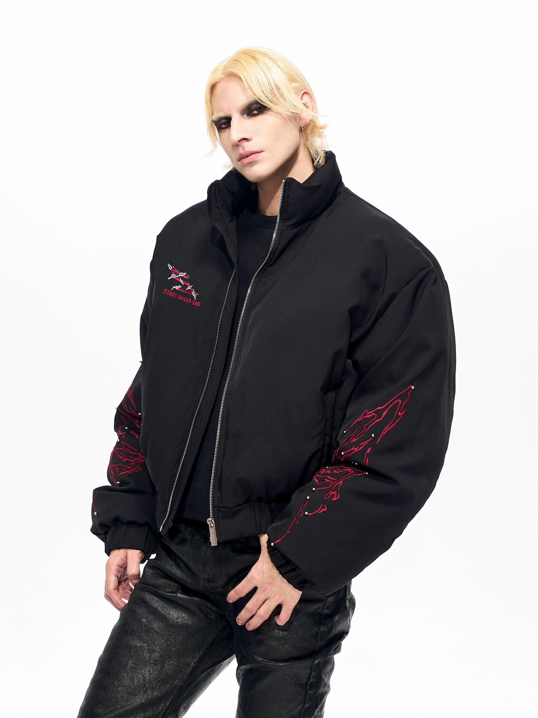 Inferno Stitch Bomber Jacket