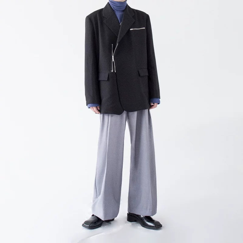 Slate Axis Zip Blazer