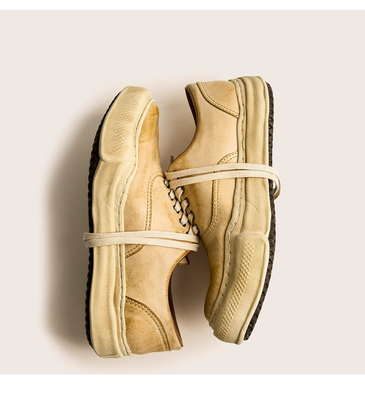 Distressed Washed Sneakers Retro Dissolved Shoes