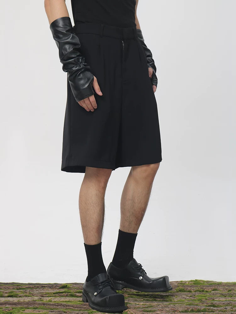 Ivory Arc Tailored Long Shorts