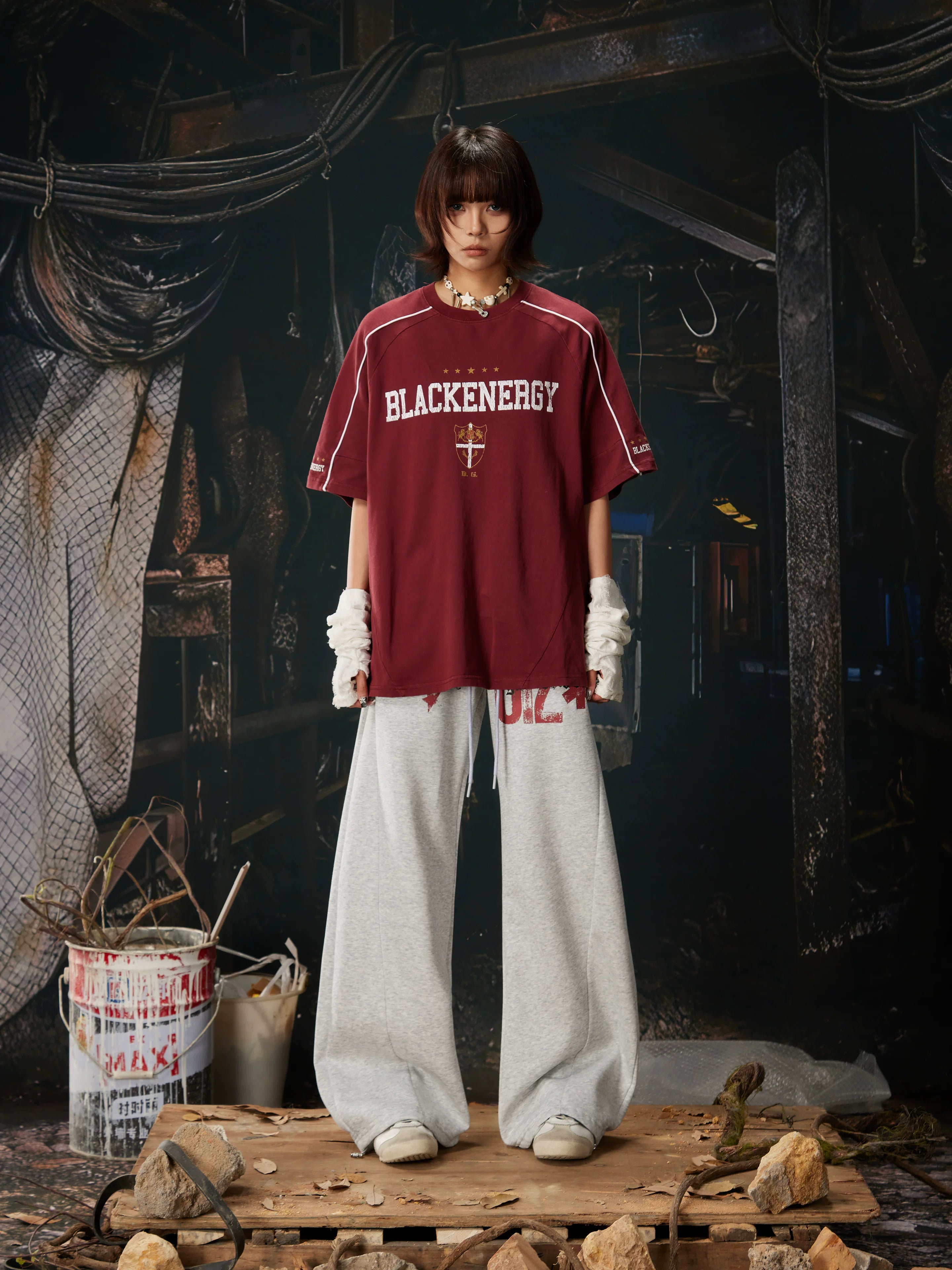 Starbound Script Varsity Stripe Sweatpants
