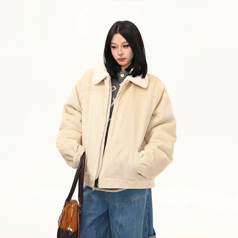 Vanilla Corduroy Cozy Jacket