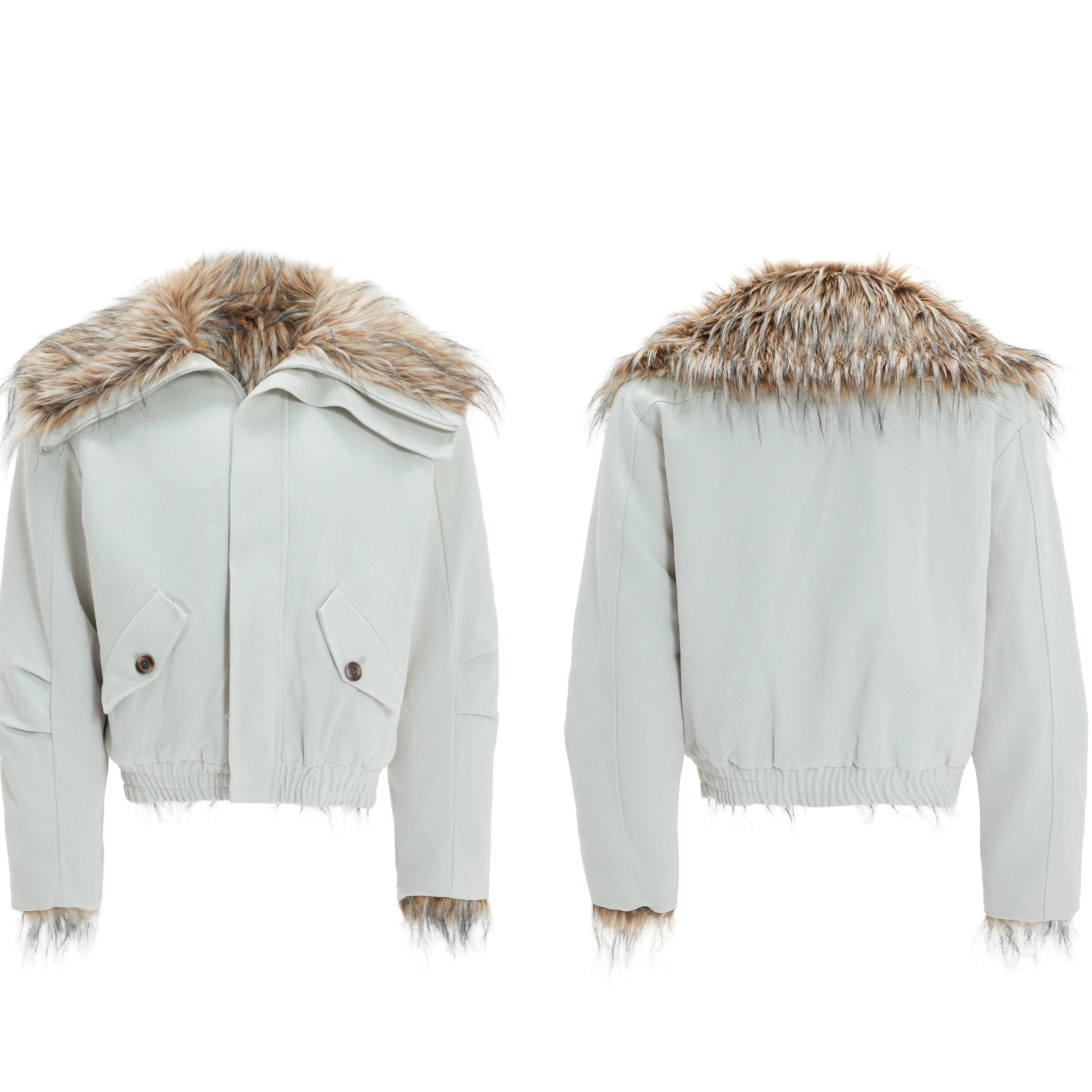 Blizzard Crest Faux Fur Jacket