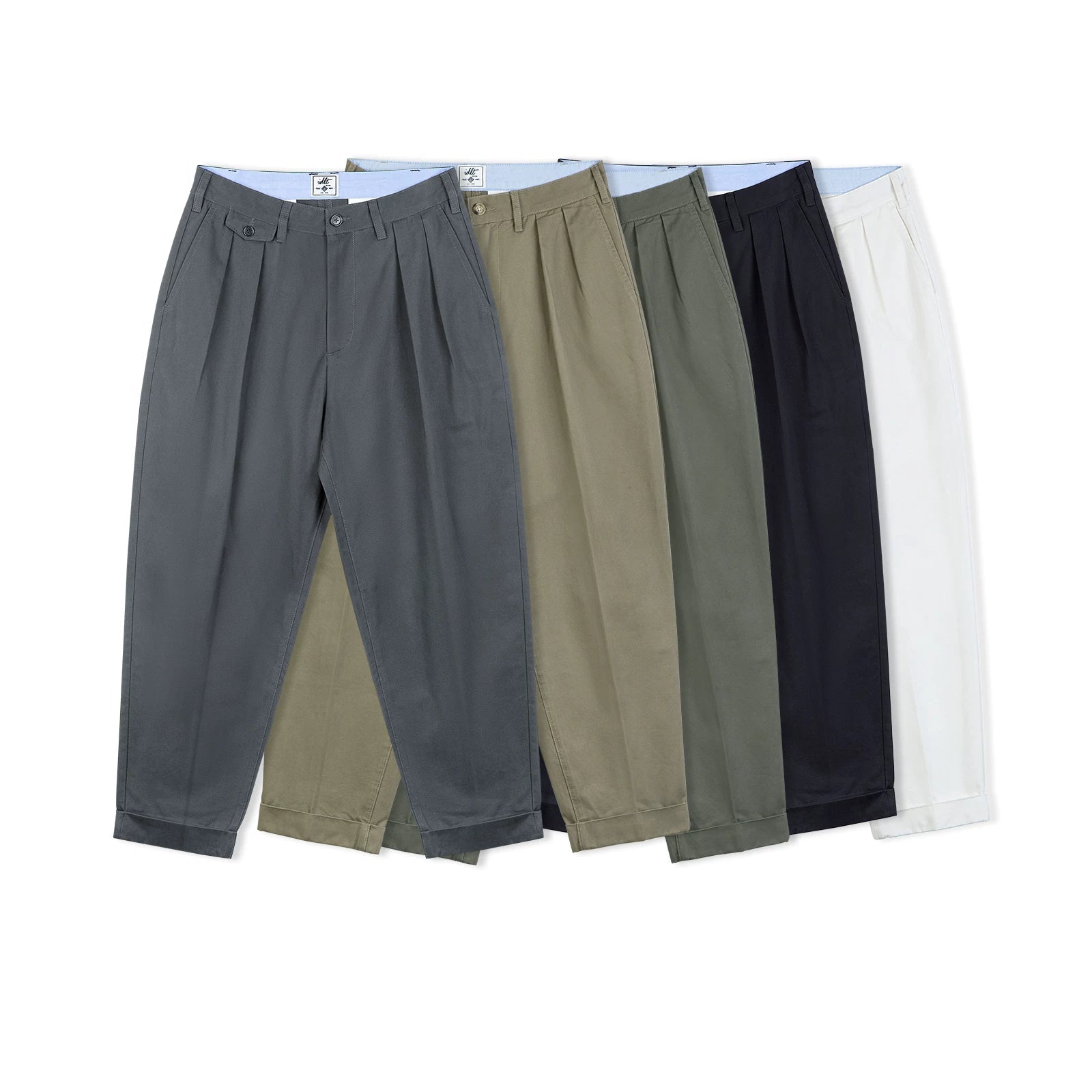 Heritage Taper Pleated Chino Trousers