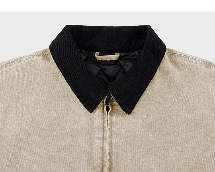 Two-Tone Quarry Collar Work Jacket