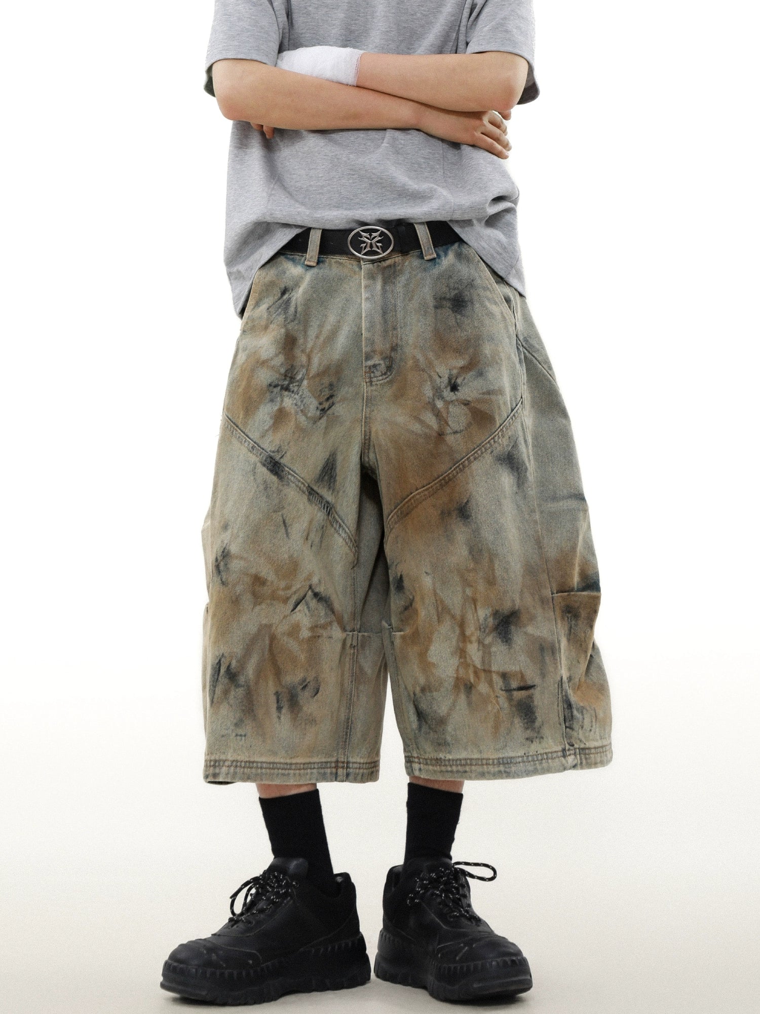 Rust Storm Dyed Cargo Shorts
