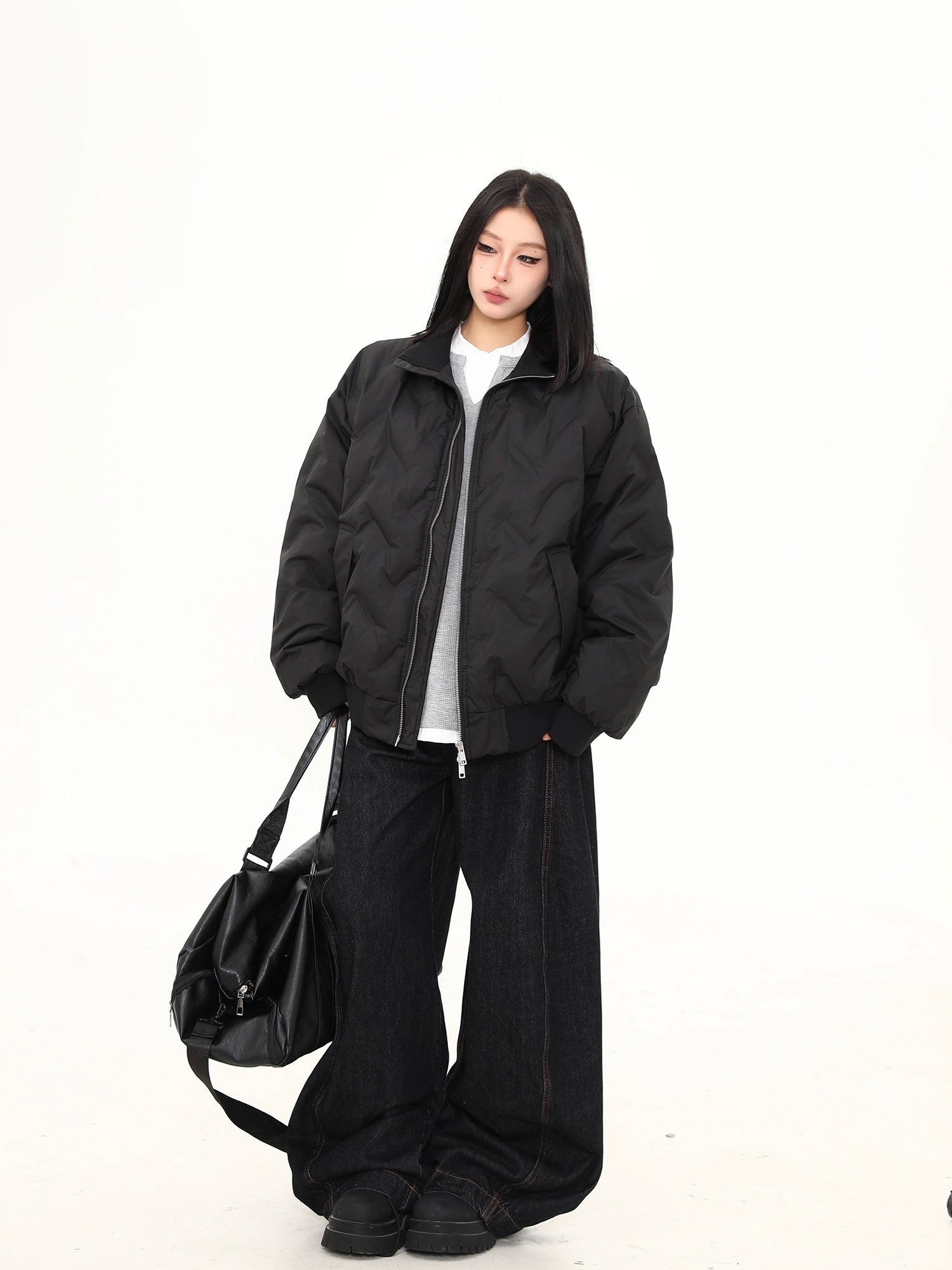 Midnight Core Oversized Puffer Jacket