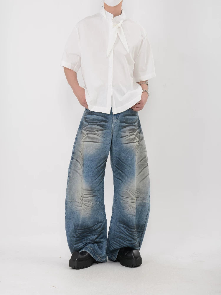 Skyband Knot Collar Shirt