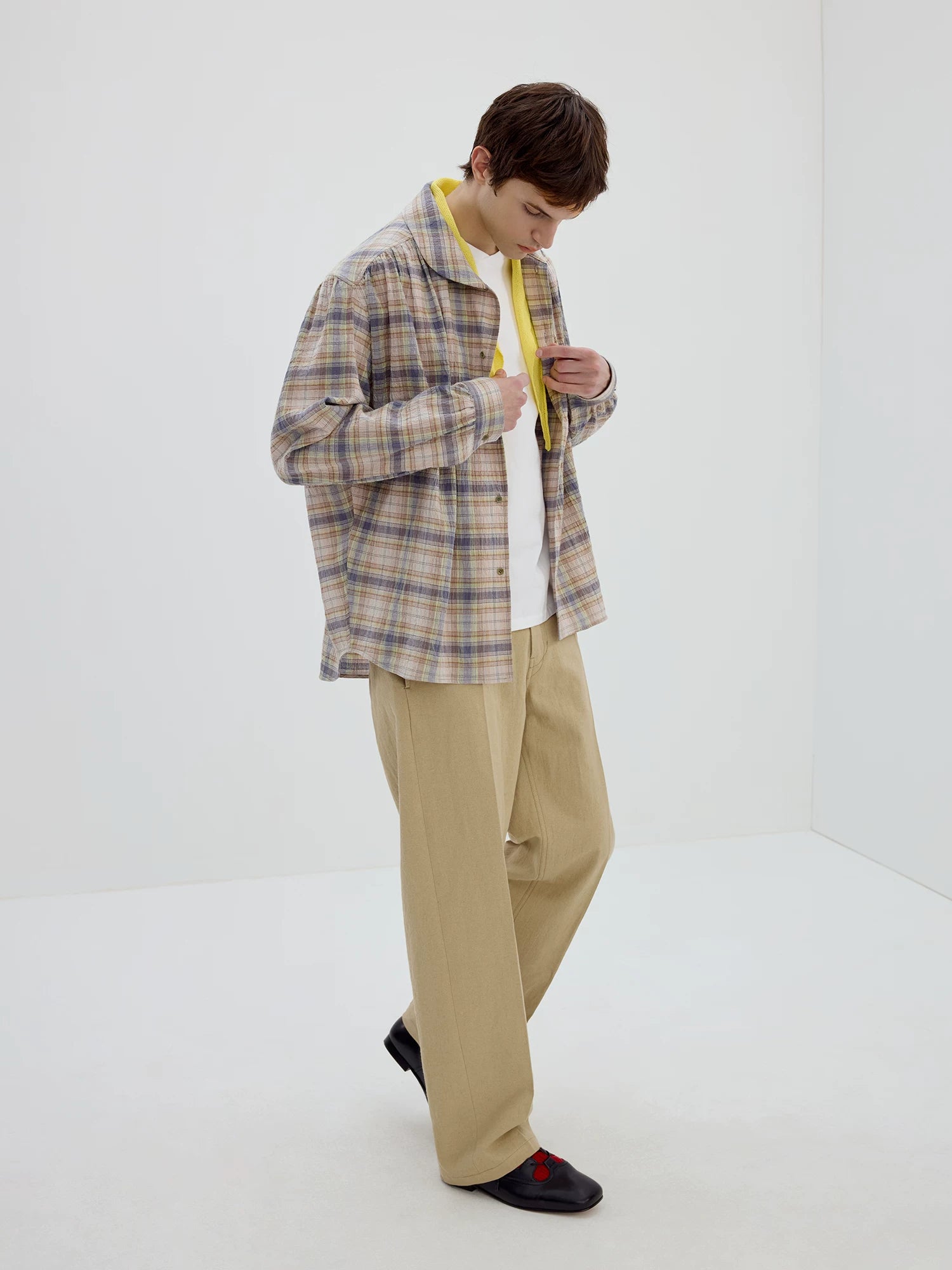 Pleated Chino Trousers