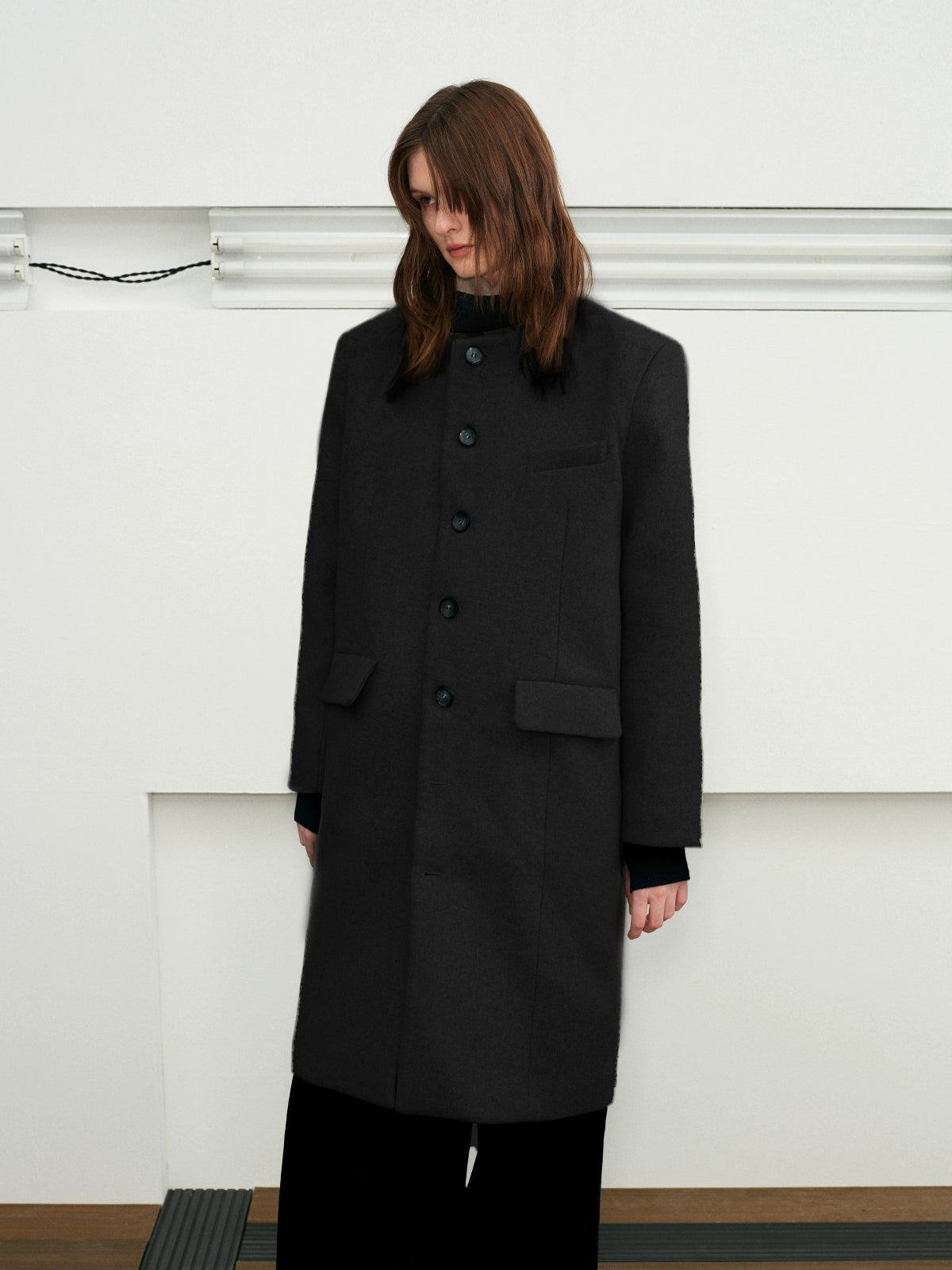 Modern Stand Collar Overcoat