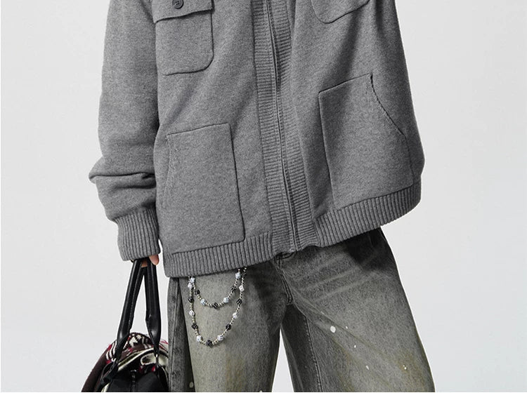 Frost-Core Knit Fur Jacket