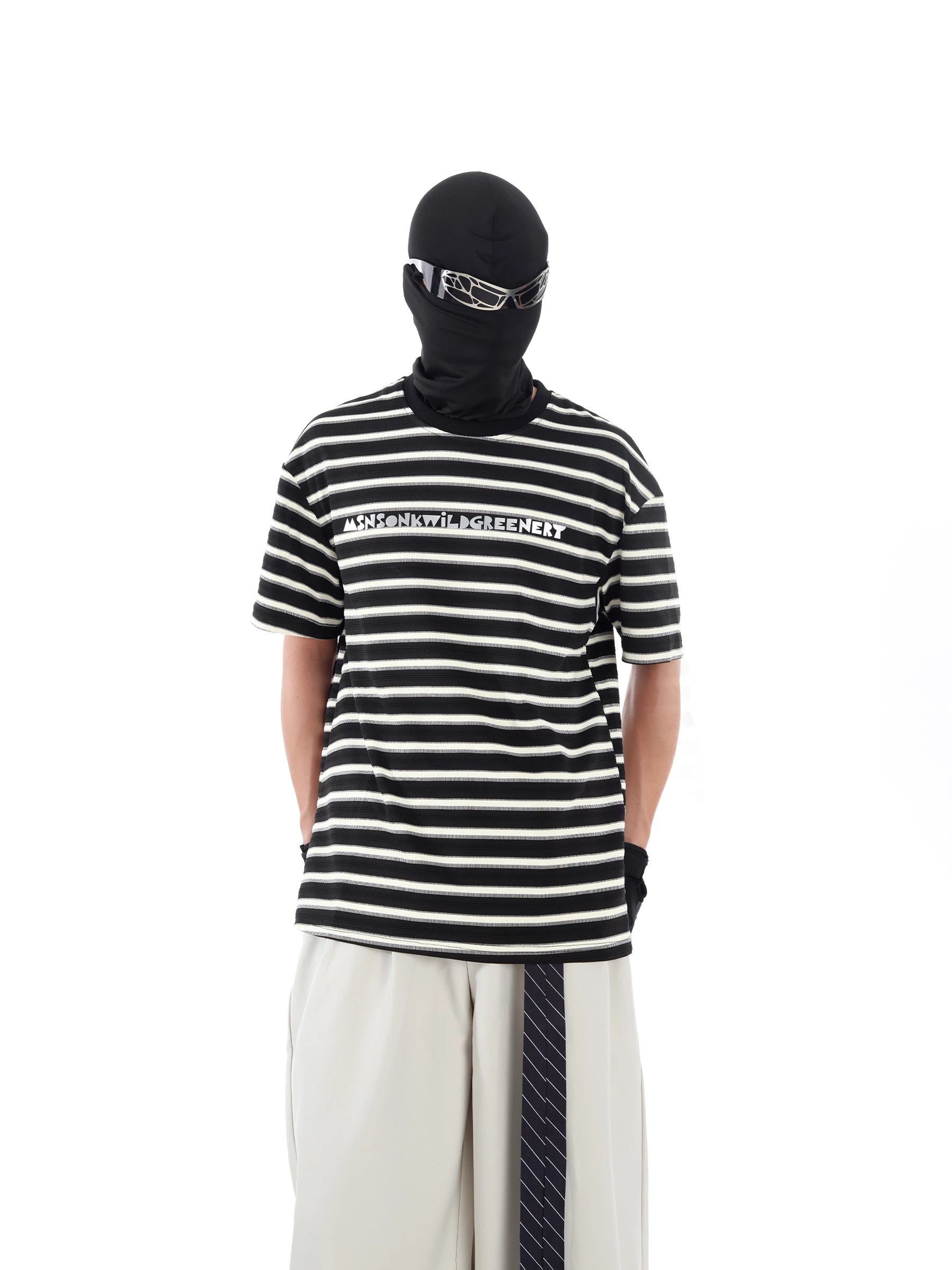 Static Signal Striped Tee