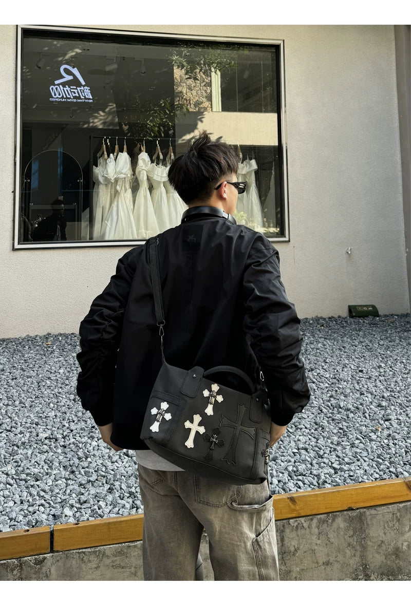 Midnight Relic Crossbody Satchel