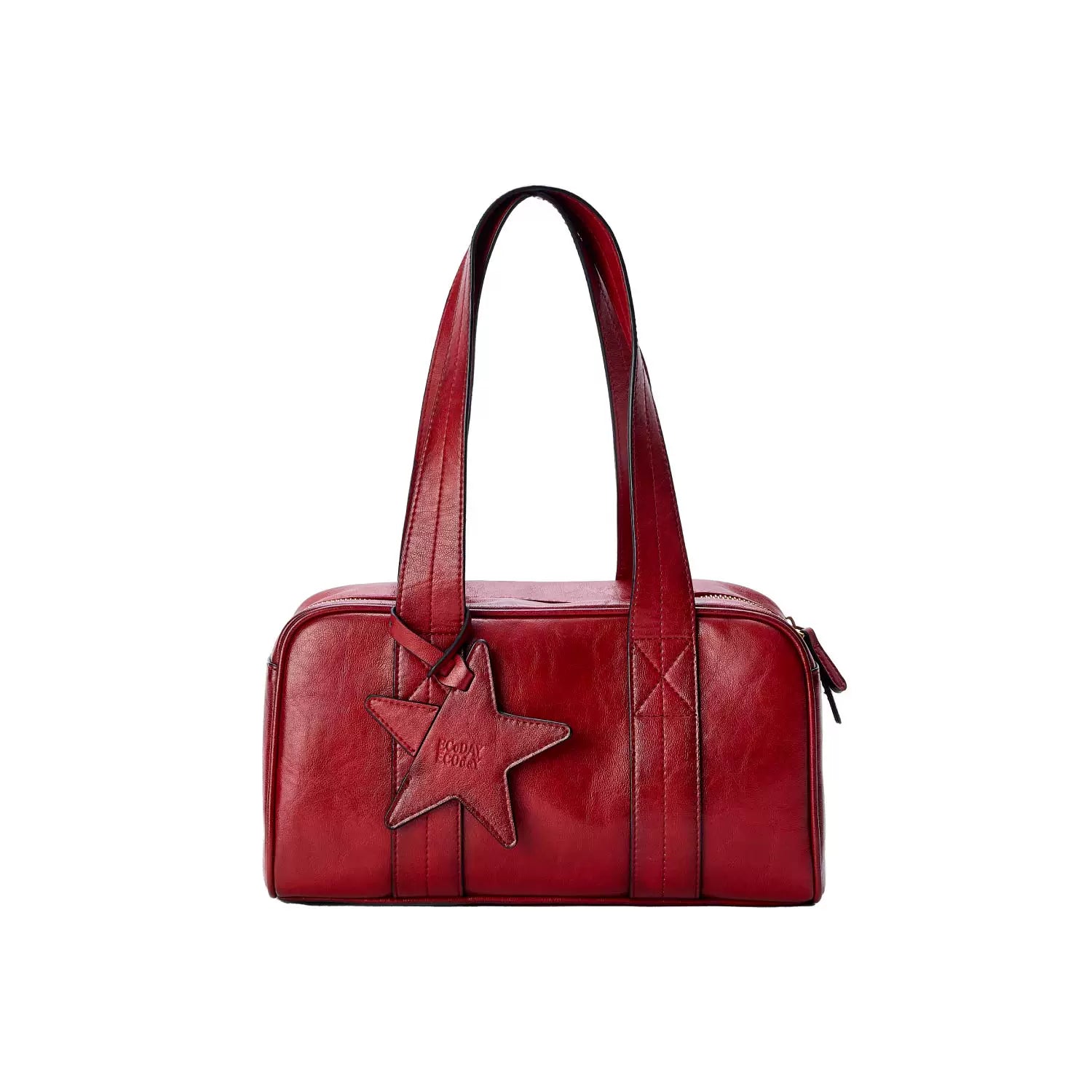 Vintage Star East-West Handbag - Red