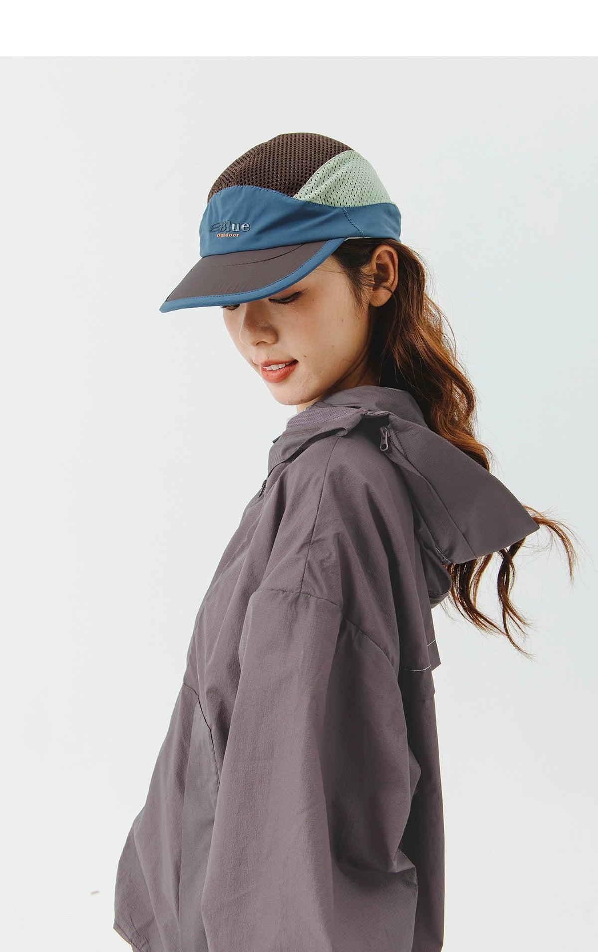 Colorblock Mesh Outdoor Sports Cap