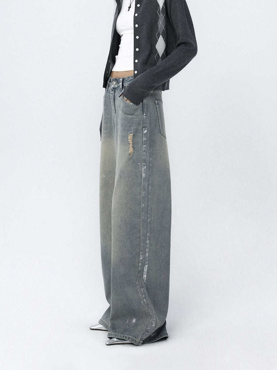 Tide‑Worn Wide‑Leg Jeans