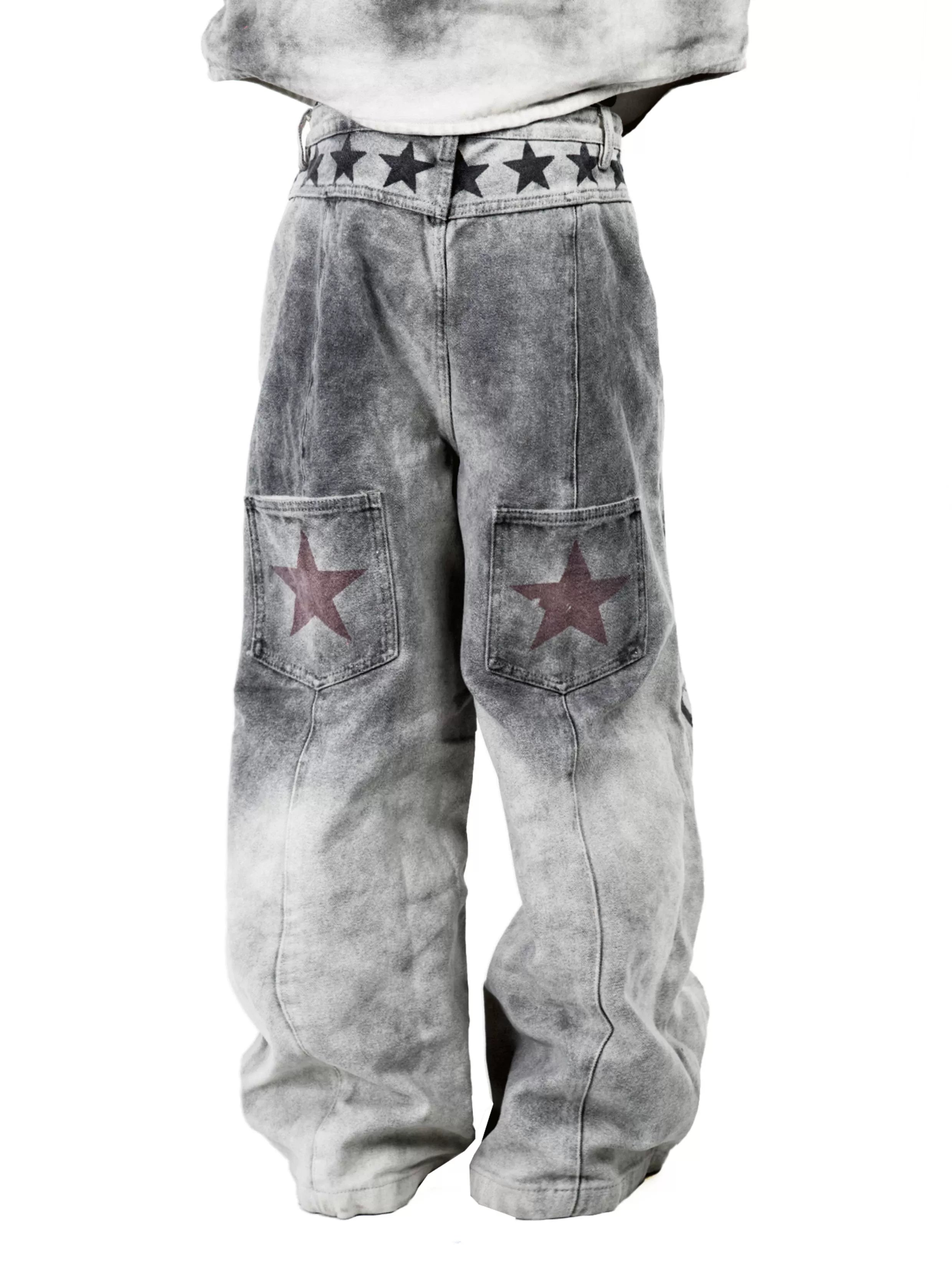 Echo Riff Star Hem Wide Jeans