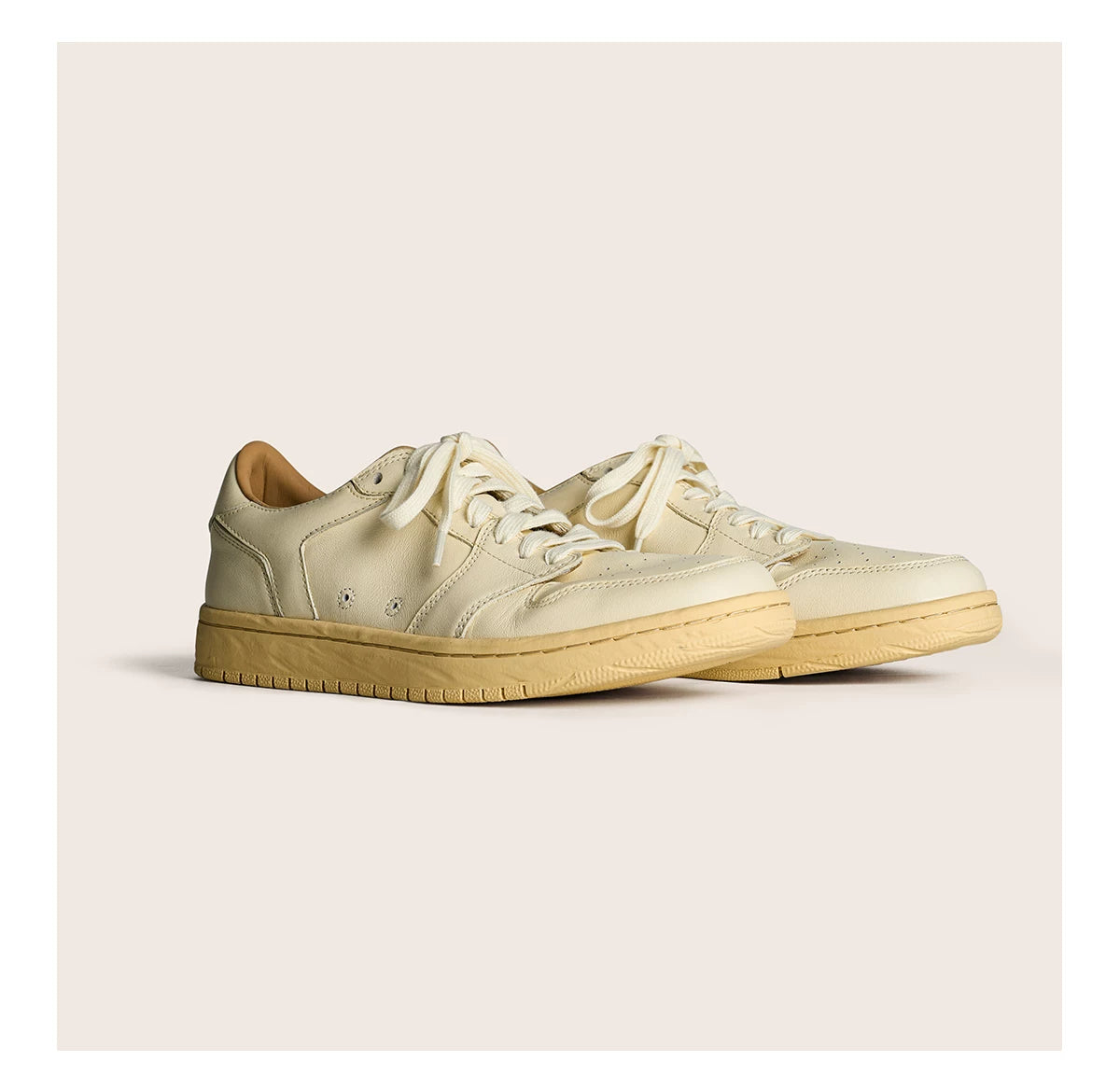 Vintage Court Cowhide Leather Sneakers