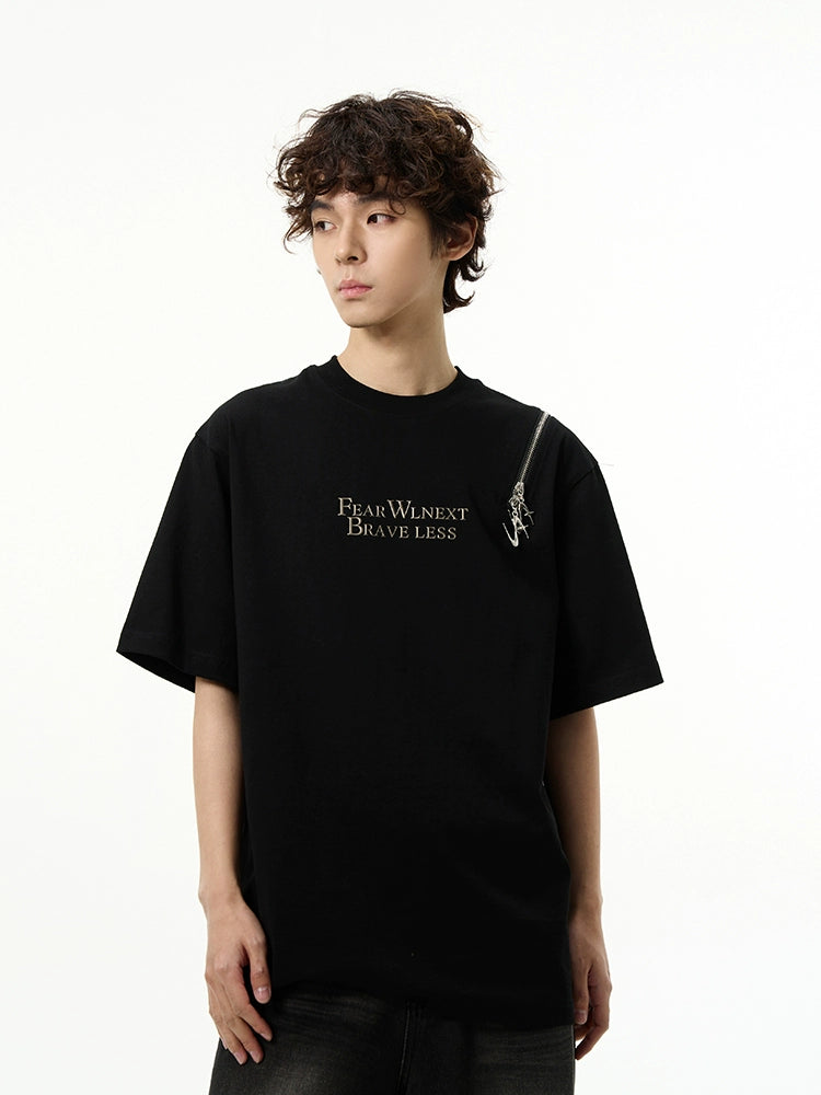 Brave Less Slogan T-Shirt