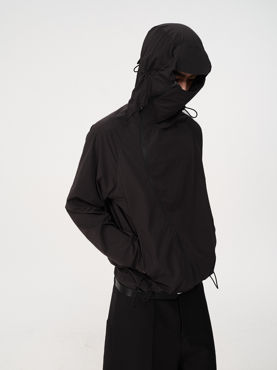 Face-Shield Tech Windbreaker Jacket