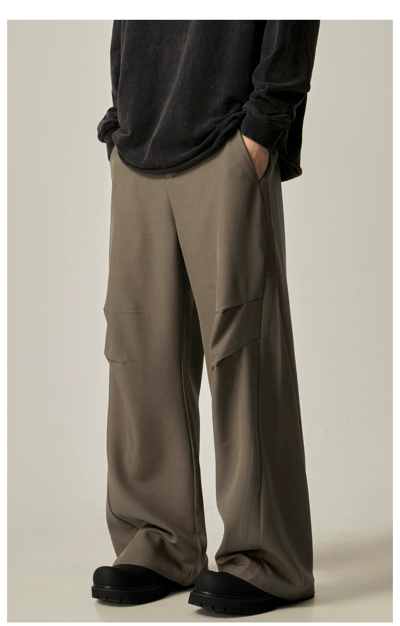 Noir Flow Wide-Leg Trousers
