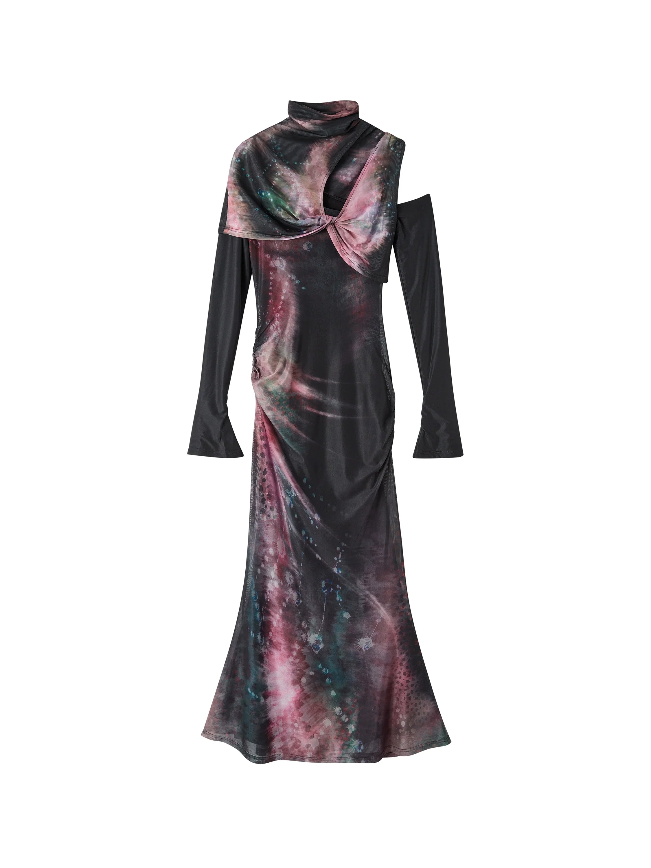 Dark Galaxy Velvet Mermaid Dress