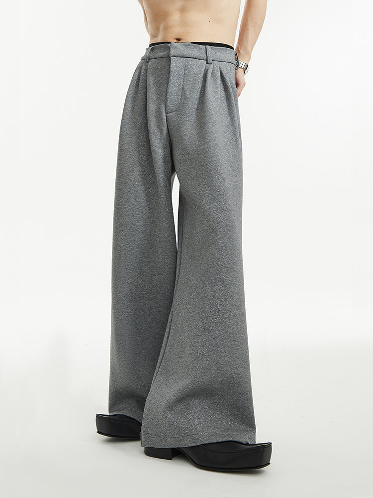 Glitter Wide-Leg Pants
