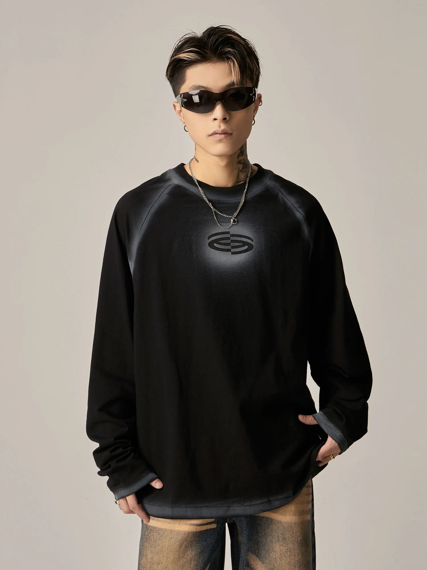 Stealth Logo Oversized Sweatshirts